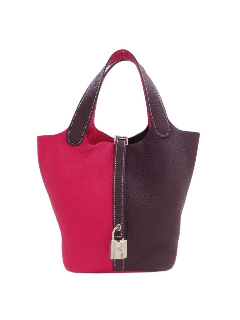 Hermes Picotin Lock PM Casaque Silver Handbag Taurillon